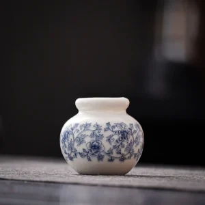 Vase fleur - Vase floral bleu