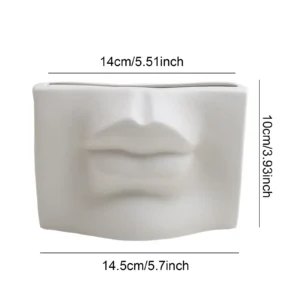 Vase fleur - Visage éthéré