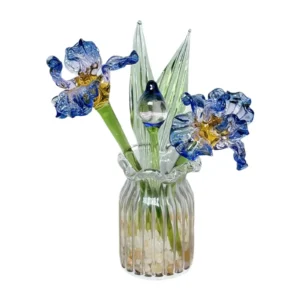 Vase fleur - Iris céleste