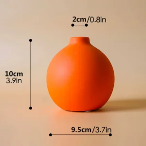 Vase fleur - Vase orange envoûtant