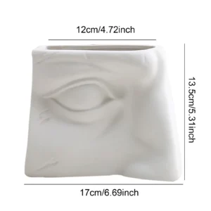 Vase fleur - Visage étoilé