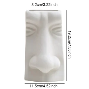 Vase fleur - Visage enchanté