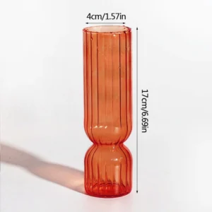 Vase fleur - Vase éclatant orange