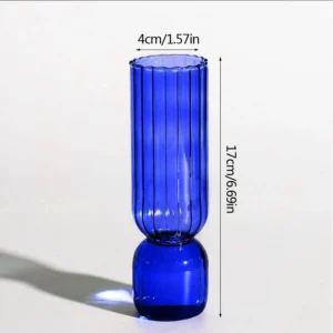 Vase fleur - Vase élégant bleu