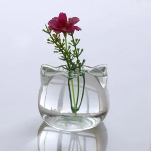 Vase fleur - Vase félin rosé