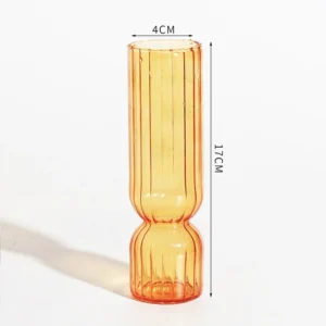 Vase fleur - Vase éclatant orange