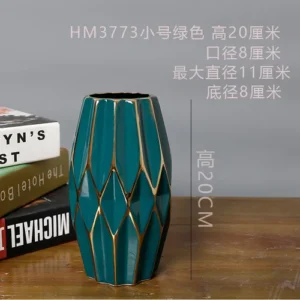 Vase fleur - Vase géométrique teal