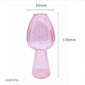 Vase fleur - Vase champignon rose