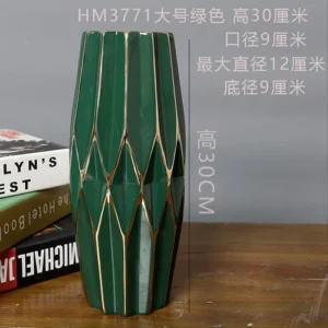 Vase fleur - Vase géométrique émeraude